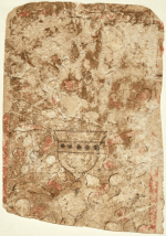 Frammento uno di una carta da gioco egiziane del Cairo (Egitto), inizio XIII secolo; attualmente al Dallas Museum of Art, Collezione Keir. © 2021 Dallas Museum of Art.